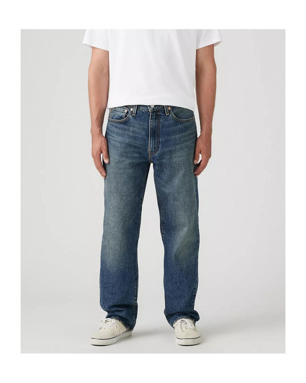 Levi's Blue 568 Relaxed Loose Jeans for men