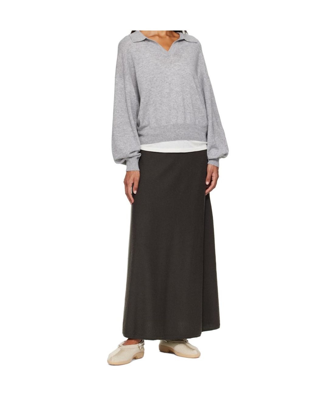 Lisa Yang Black Elastic Waist Skirt