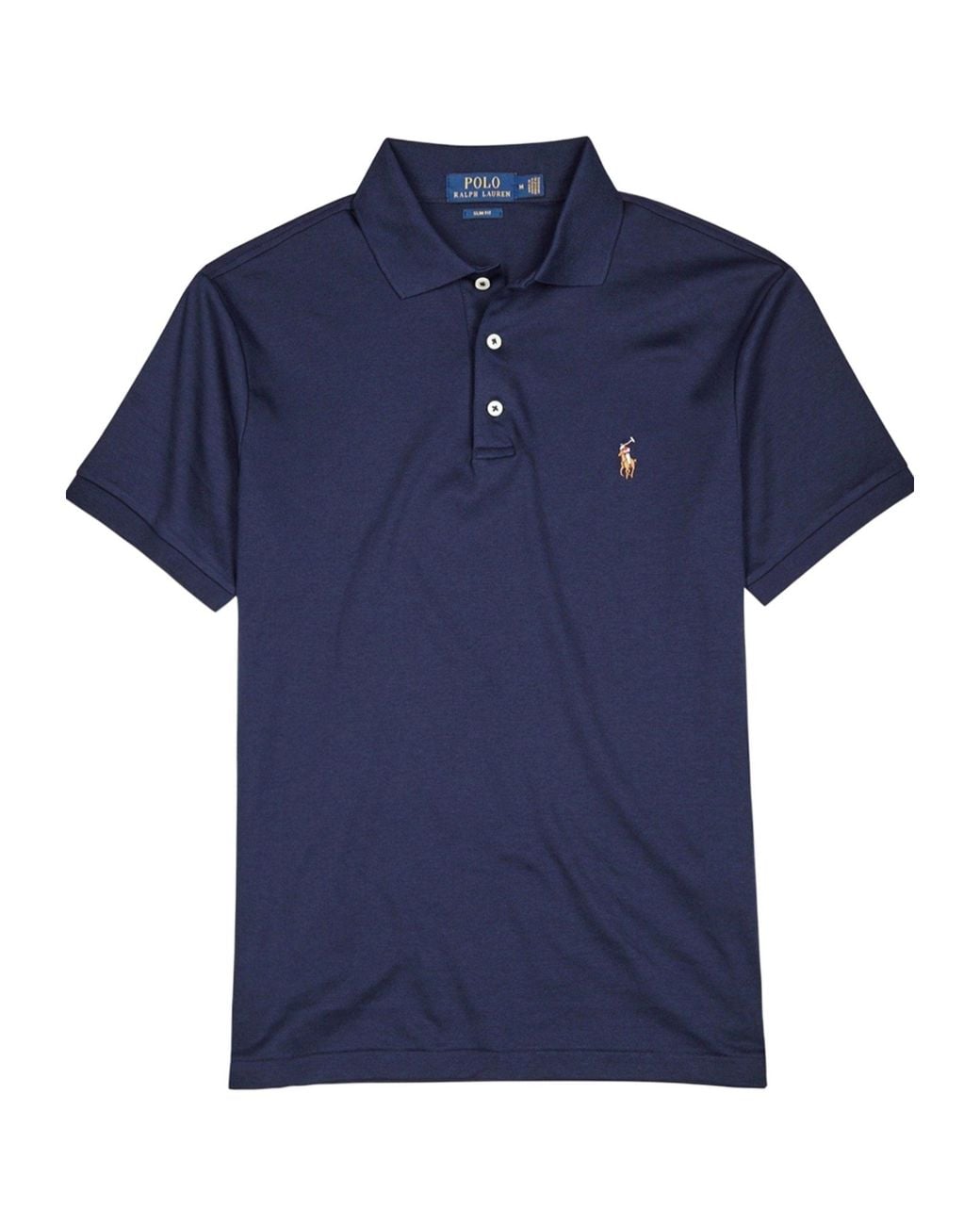 Polo Ralph Lauren Blue Cotton Polo Shirt for men