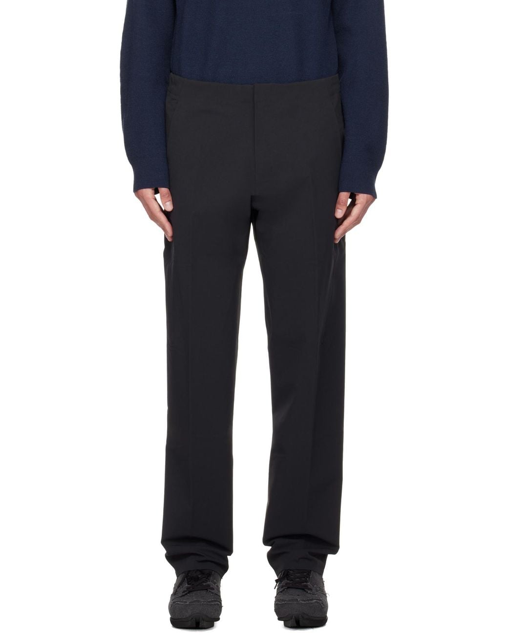 Veilance Black Elastic Waist Casual Pants for men
