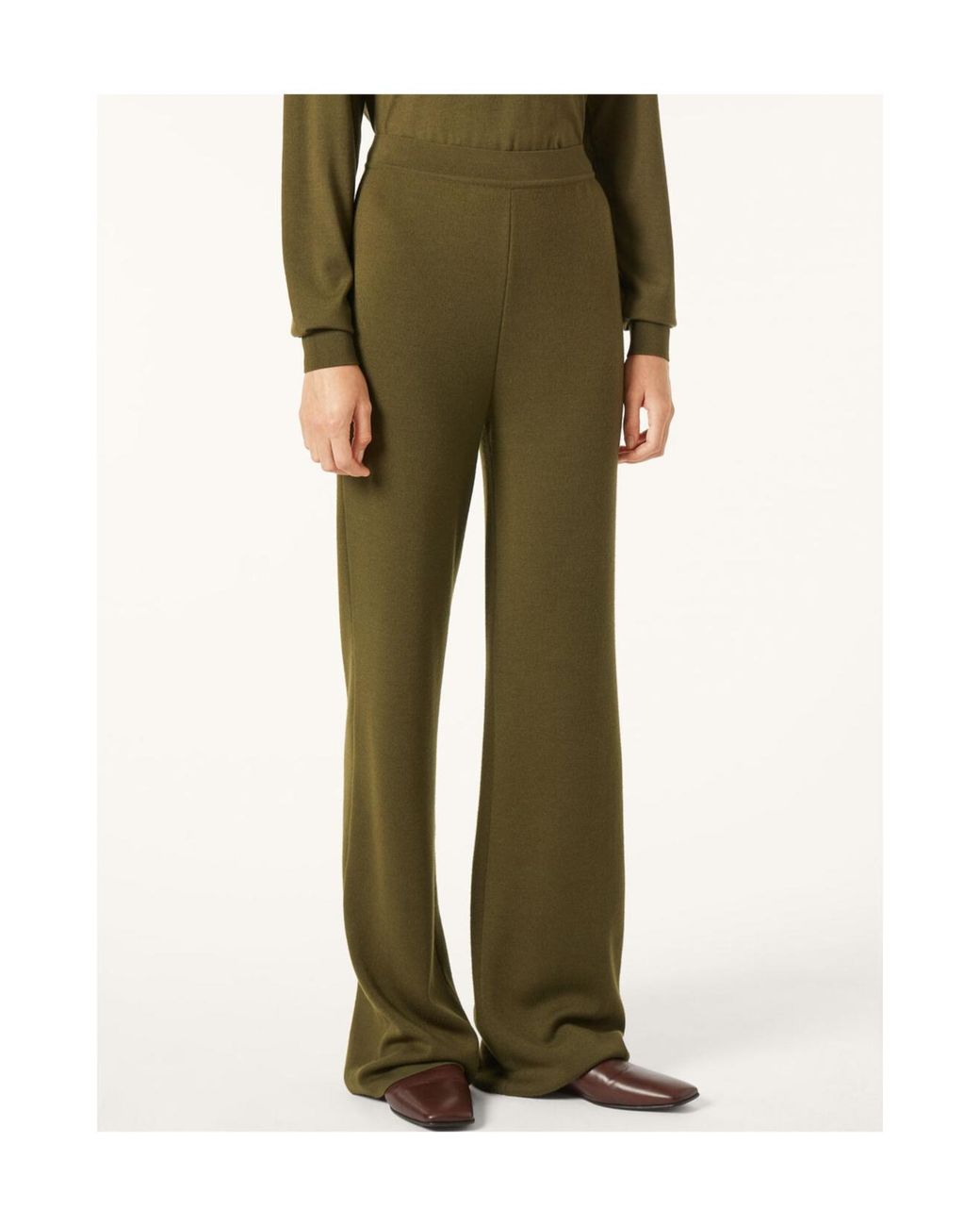 Loro Piana Green Elastic Waist Casual Pants
