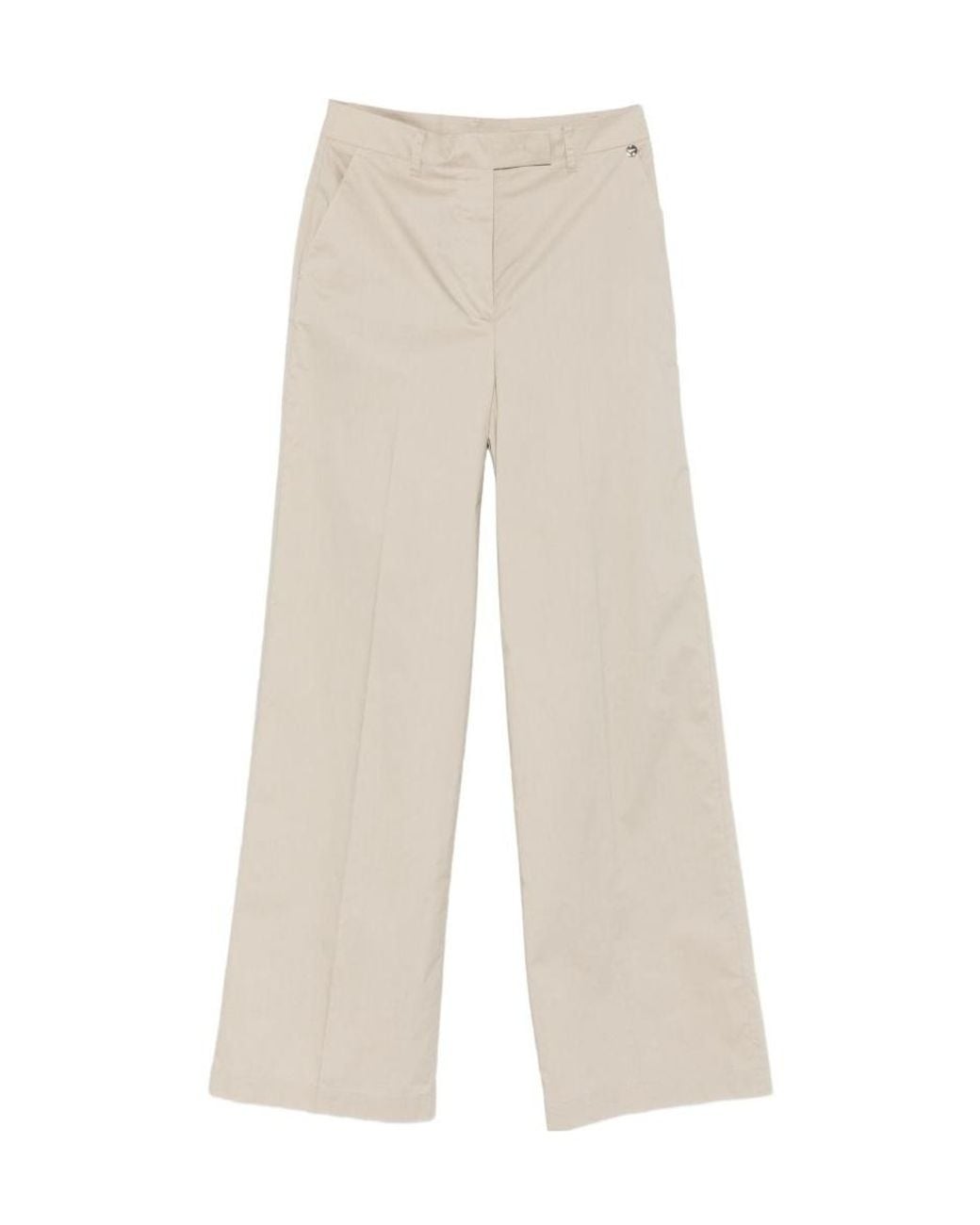 Liu Jo White Wide-Leg Pants