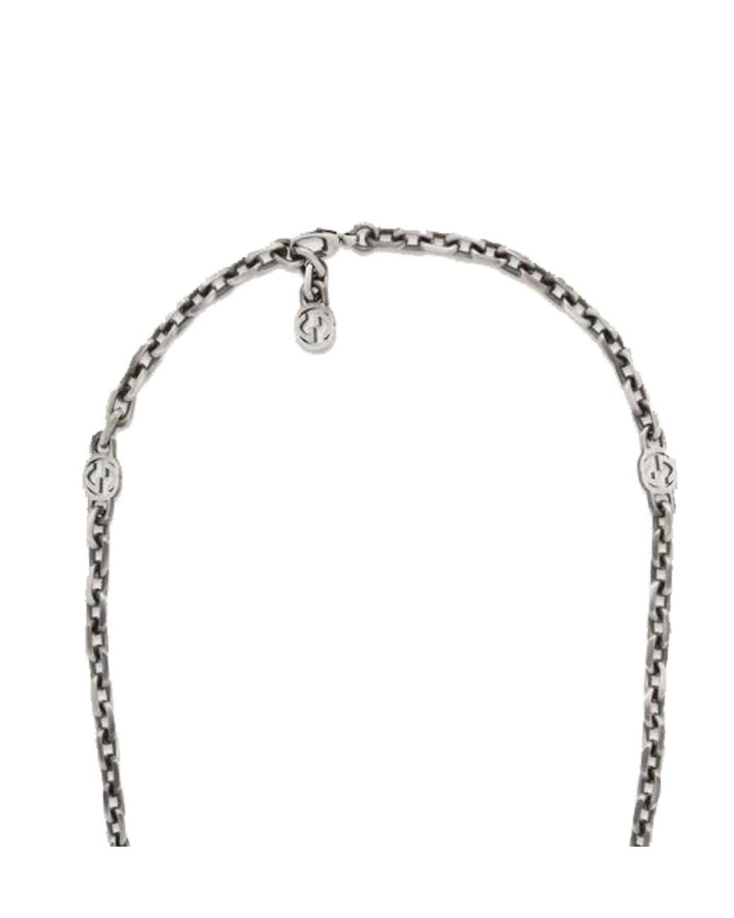 Gucci Multicolor Interlocking Necklace for men