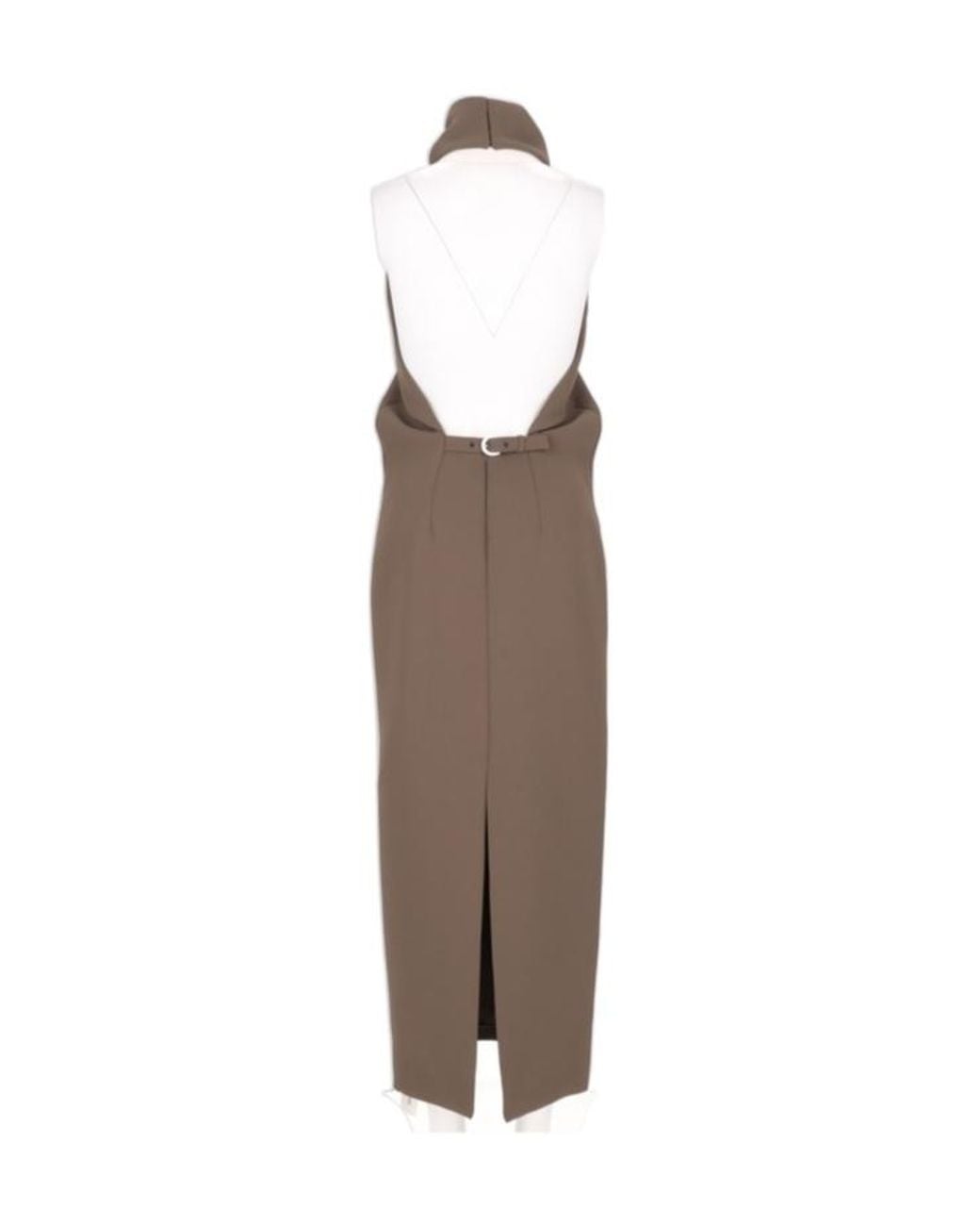 Khaite Brown Turtleneck Dress