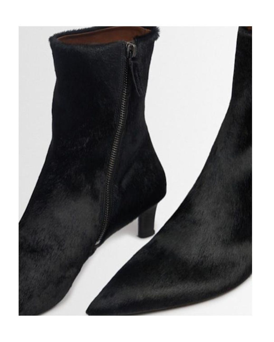 Marsèll Black Pony Hair Ankle Boots