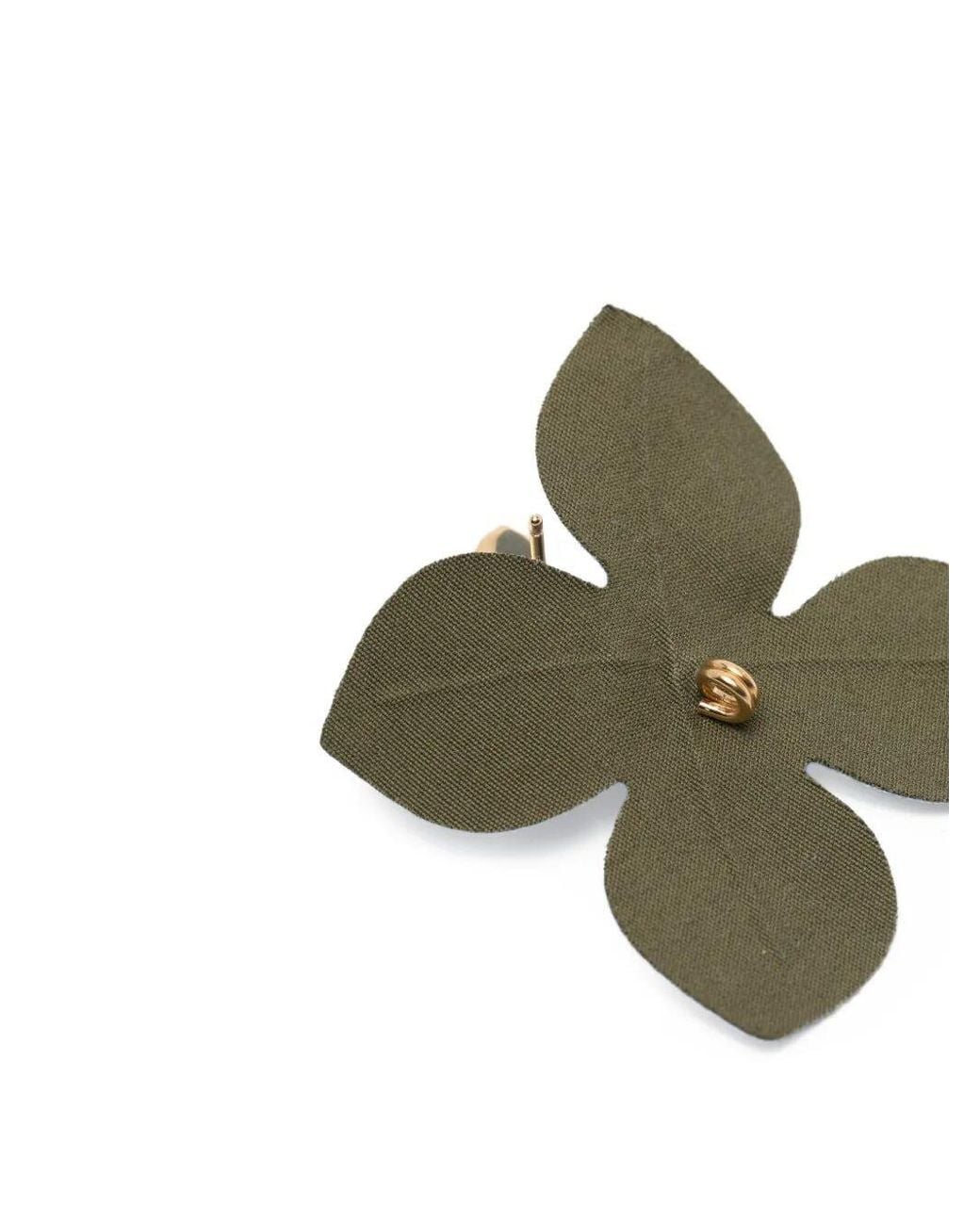 Marni Blue Floral-Motif Drop Earring