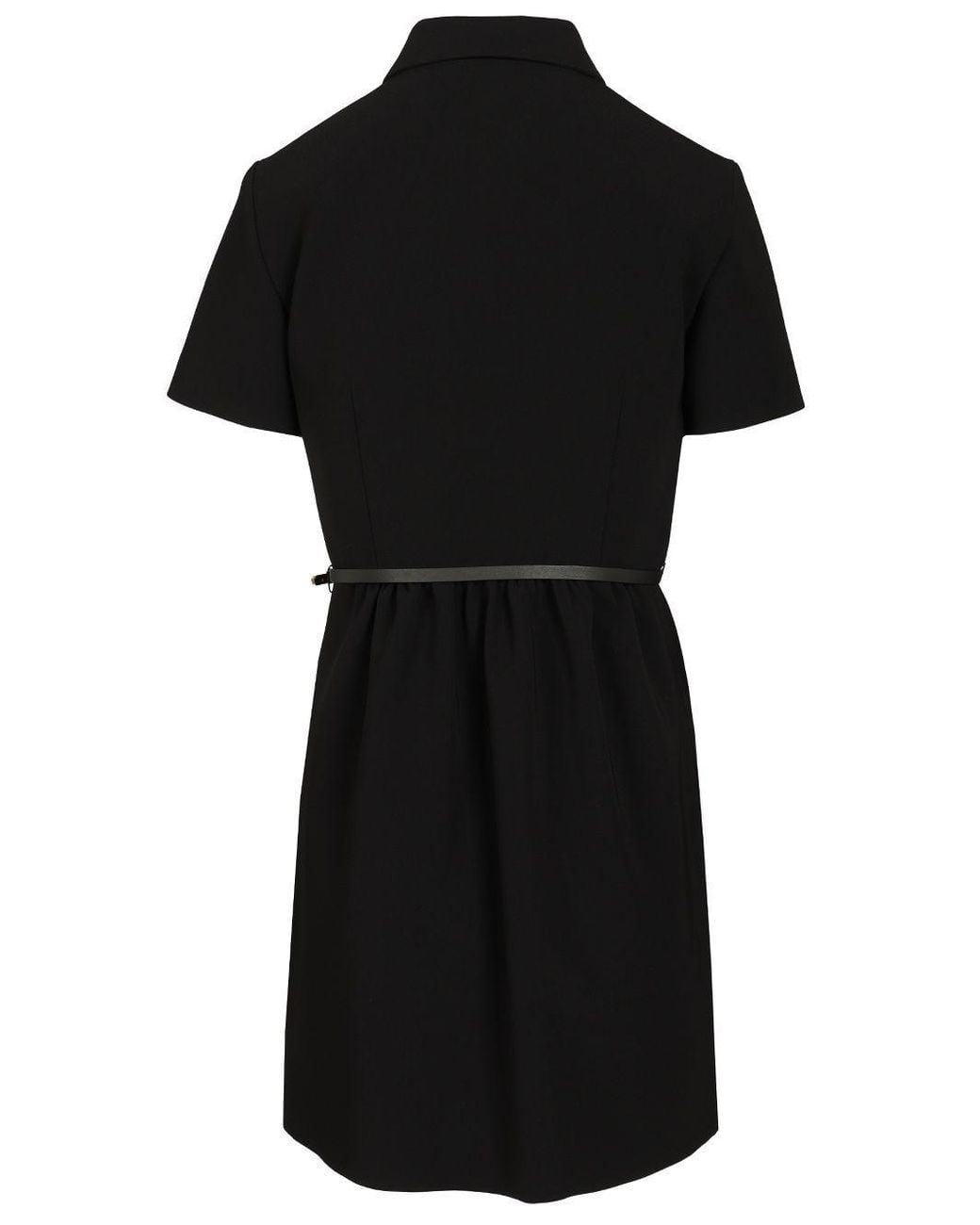 Max Mara Black Studio Mstavio Belted Dress