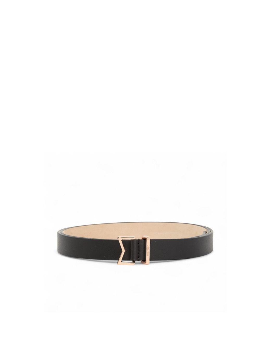 Max Mara White Logo Belt