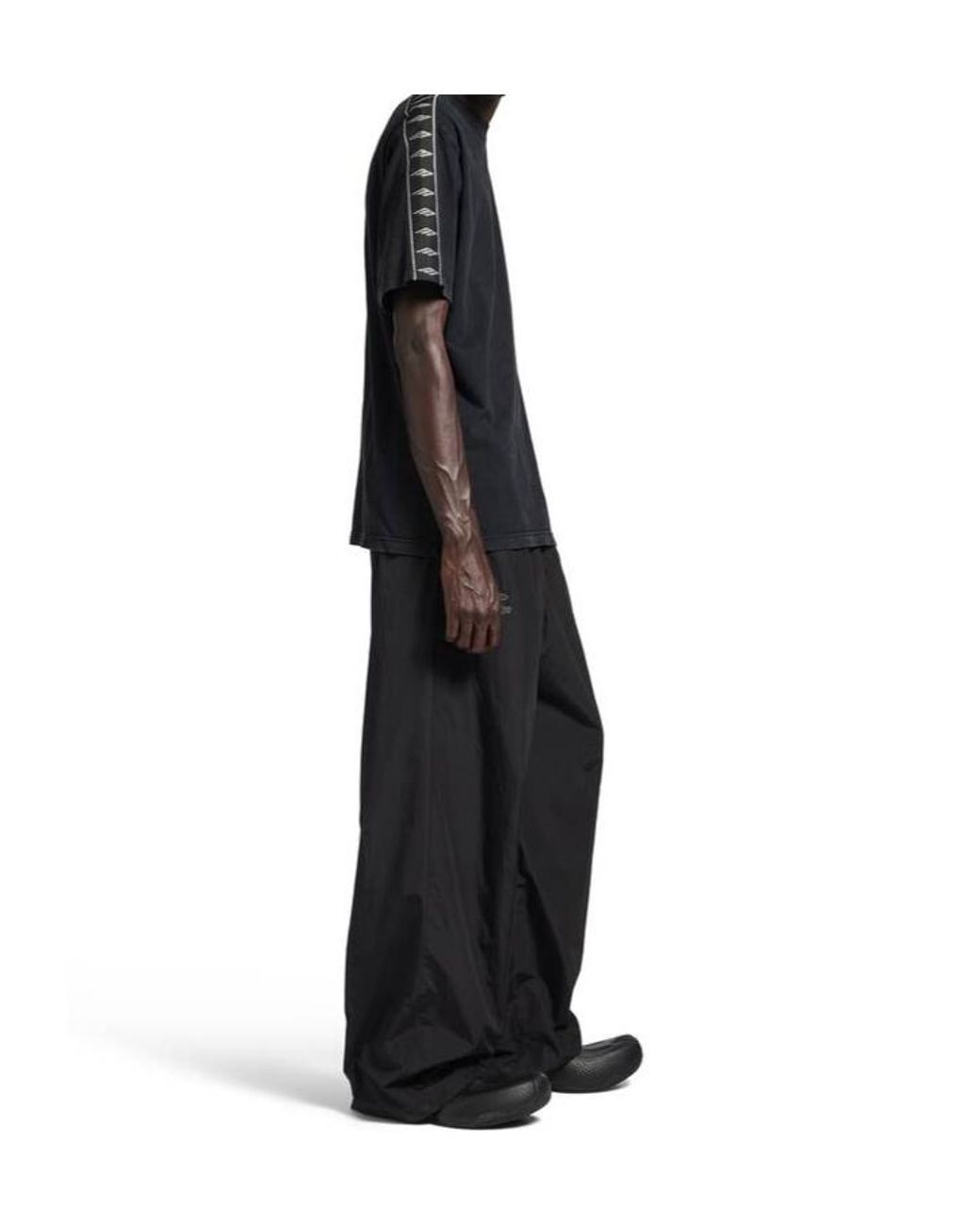 Balenciaga Black Oversized Fit T-Shirt for men