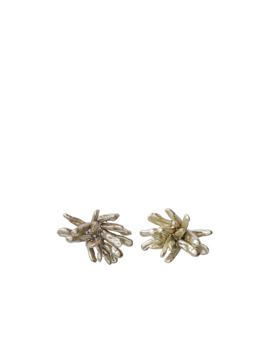 Phoebe Philo Metallic Cluster Earrings