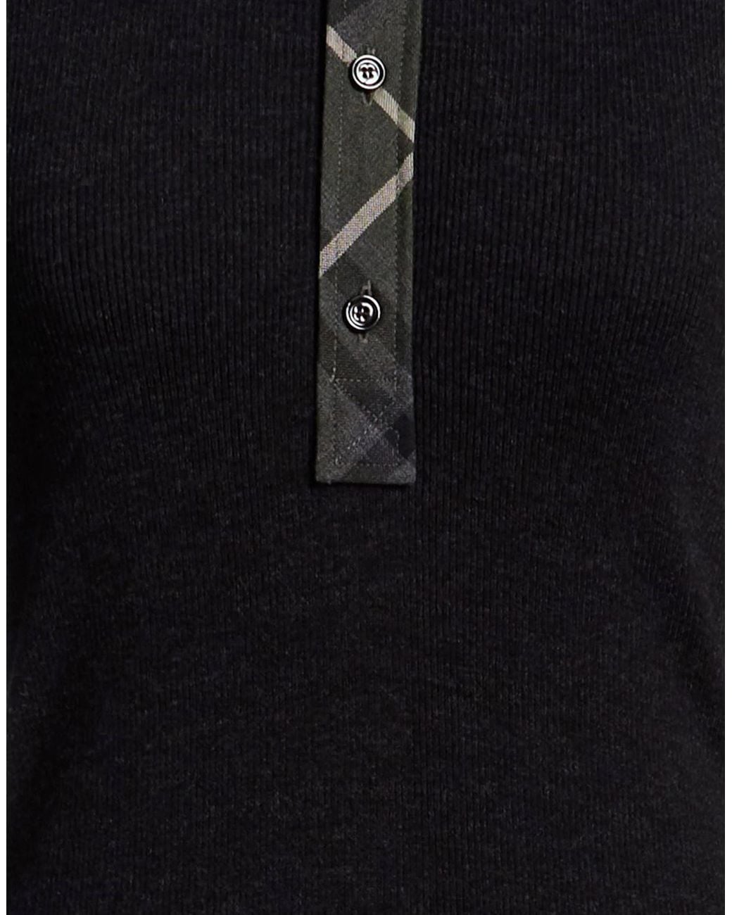 Burberry Black Two-Tone Knit Dress