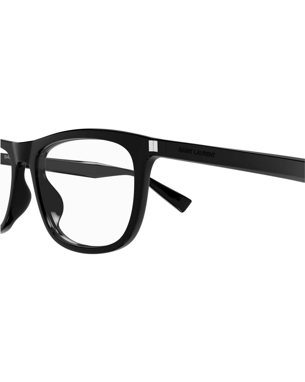Saint Laurent White Eyewear Square Frame Glasses for men