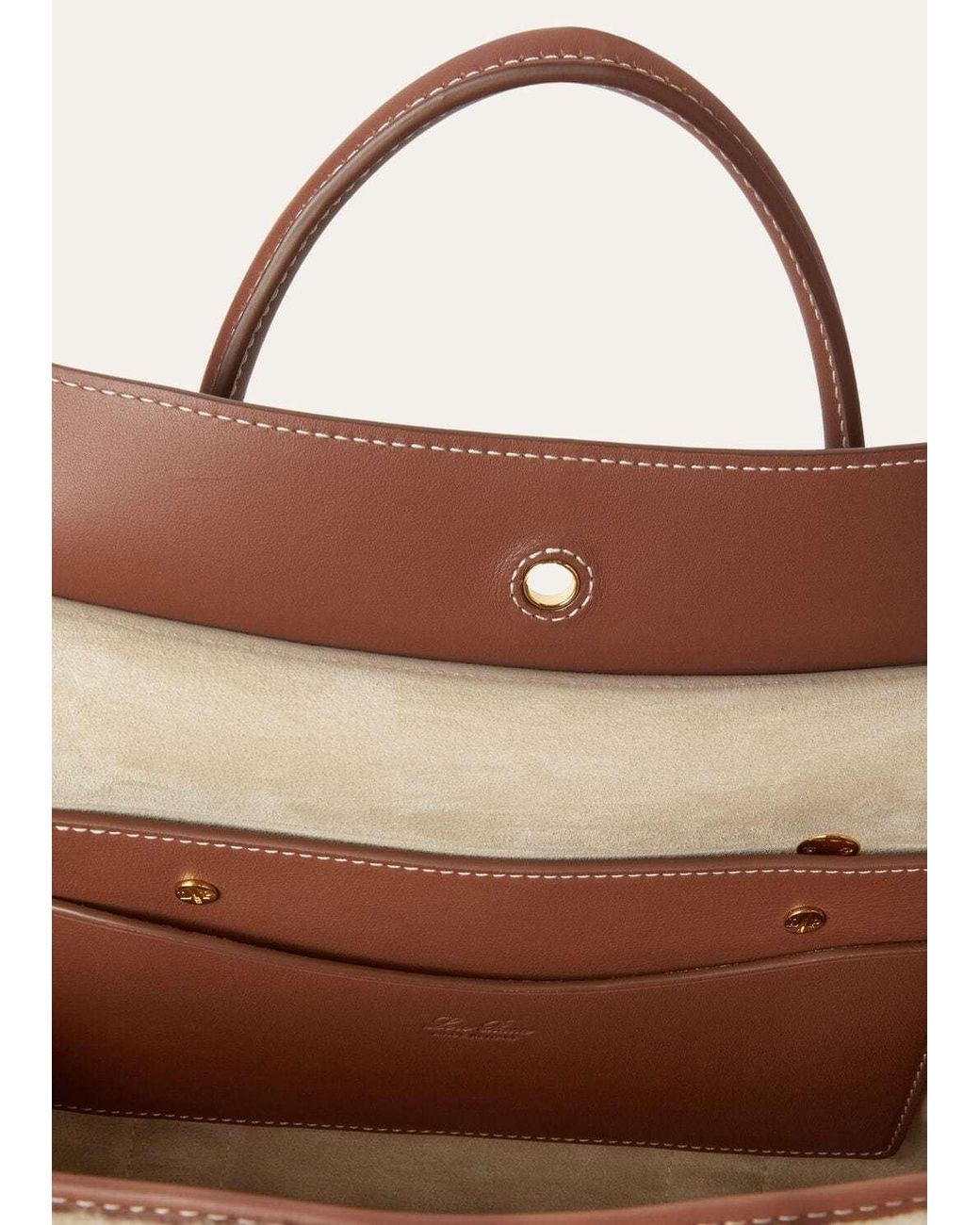 Loro Piana Brown Loom L25 Shoulder Bag