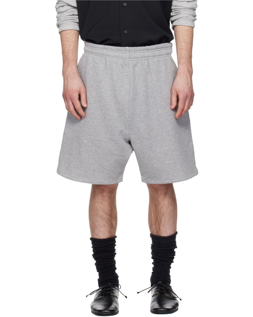 Entire studios Gray Standard Elastic Waistband Sweatshorts for men