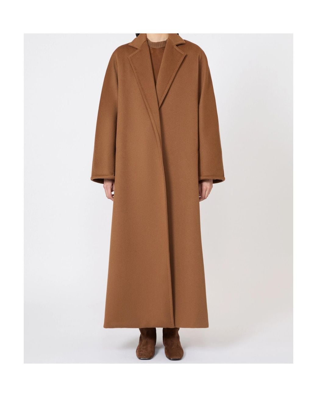 Max Mara Brown Long Cashmere Coat