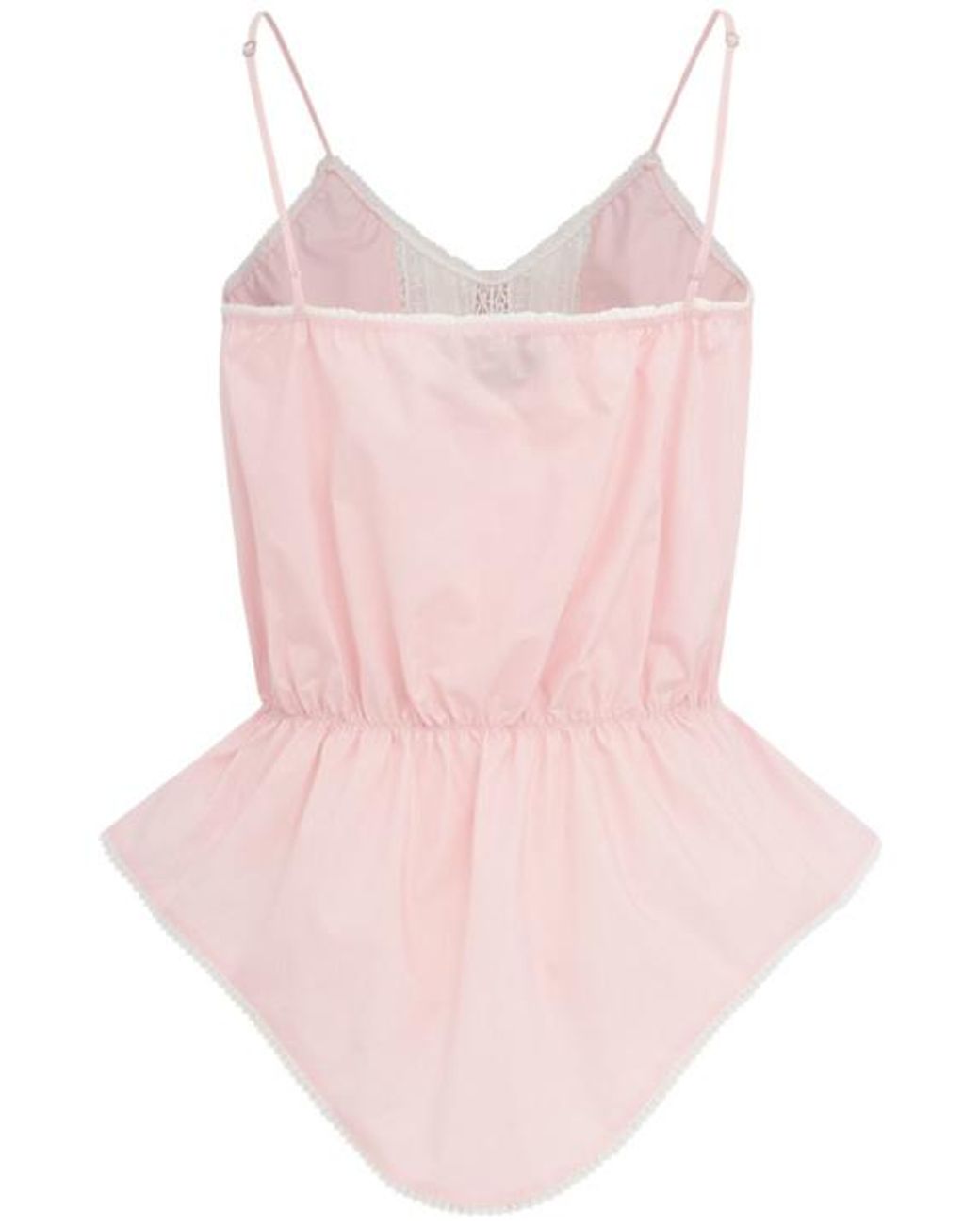 MSGM Pink Lace Tank Top