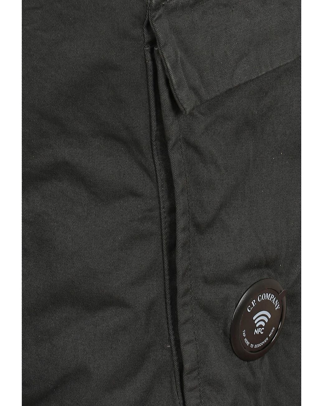 C P Company Gray Loose Cargo Pants for men