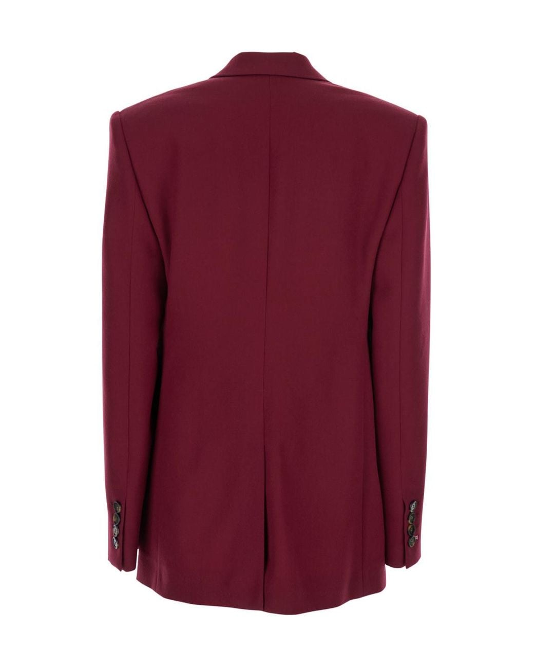 Stella McCartney Purple Single-Breasted Flannel Jacket