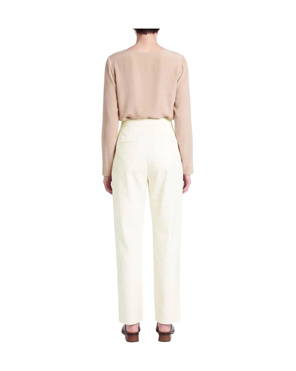 Max Mara White Casual Trousers