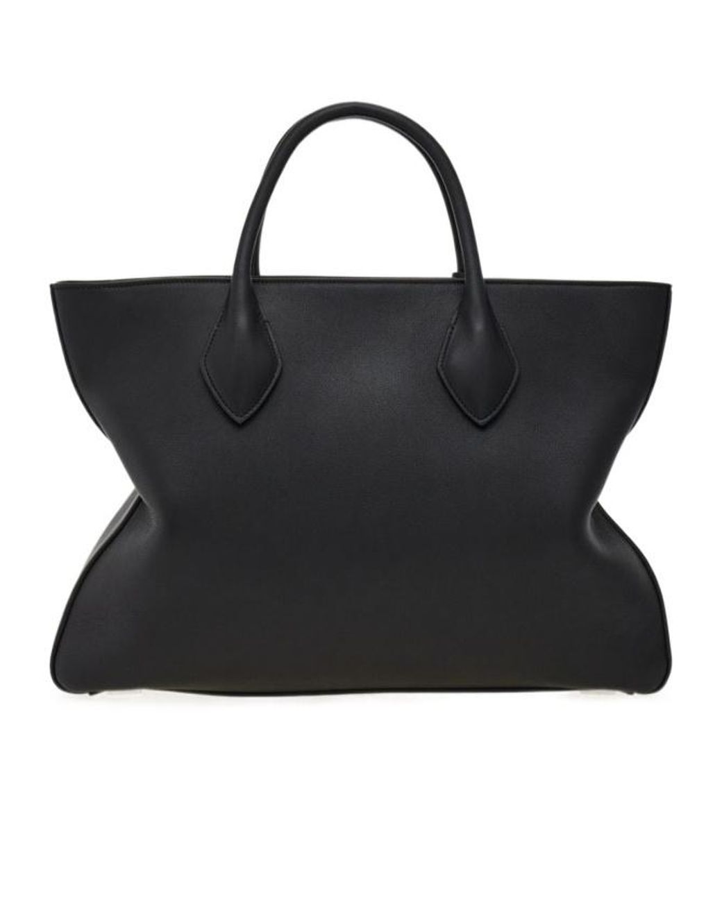 Ferragamo Black Monogram Structured Leather Tote Bag for men