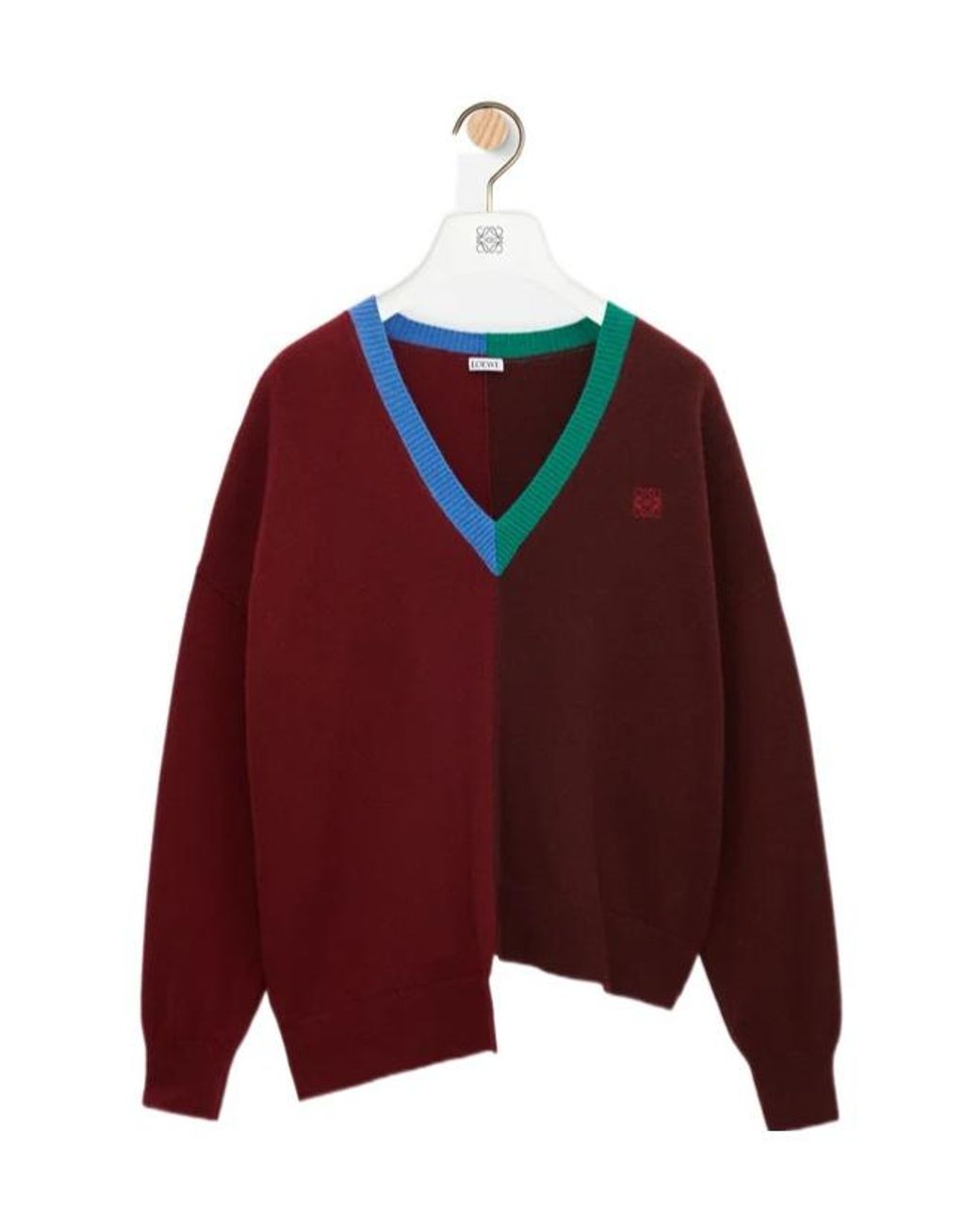 Loewe Red Asymmetric Sweater
