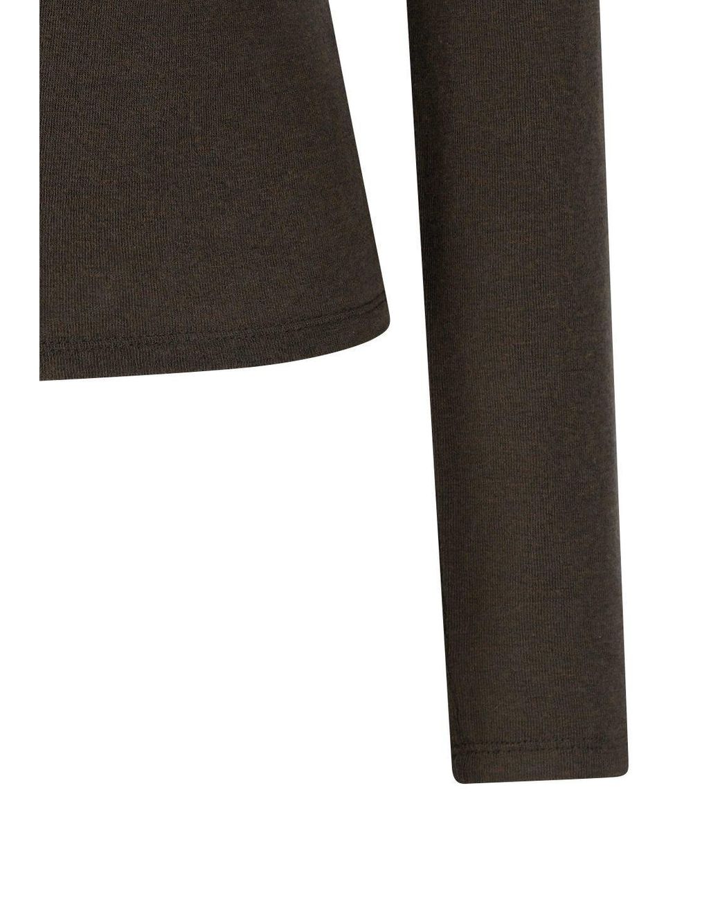 Amomento Brown Round T-Shirt