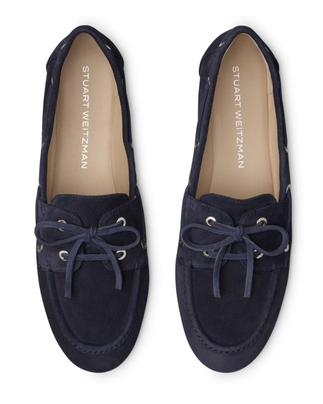Stuart Weitzman Blue Tinsley Moccasin