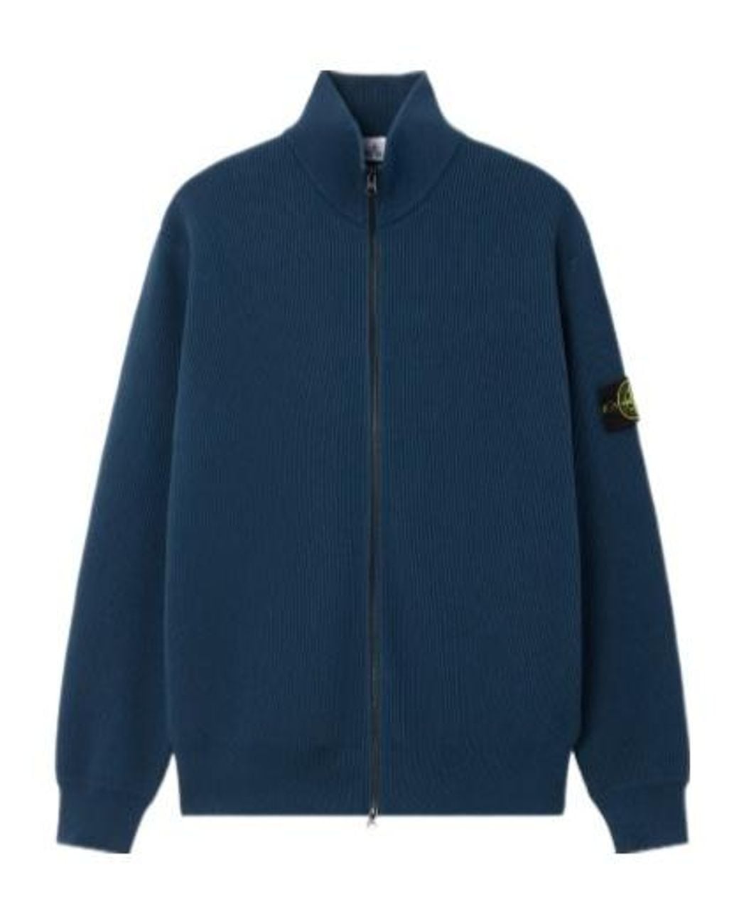Stone Island Blue Regular-Fit Zip-Up Jumper for men