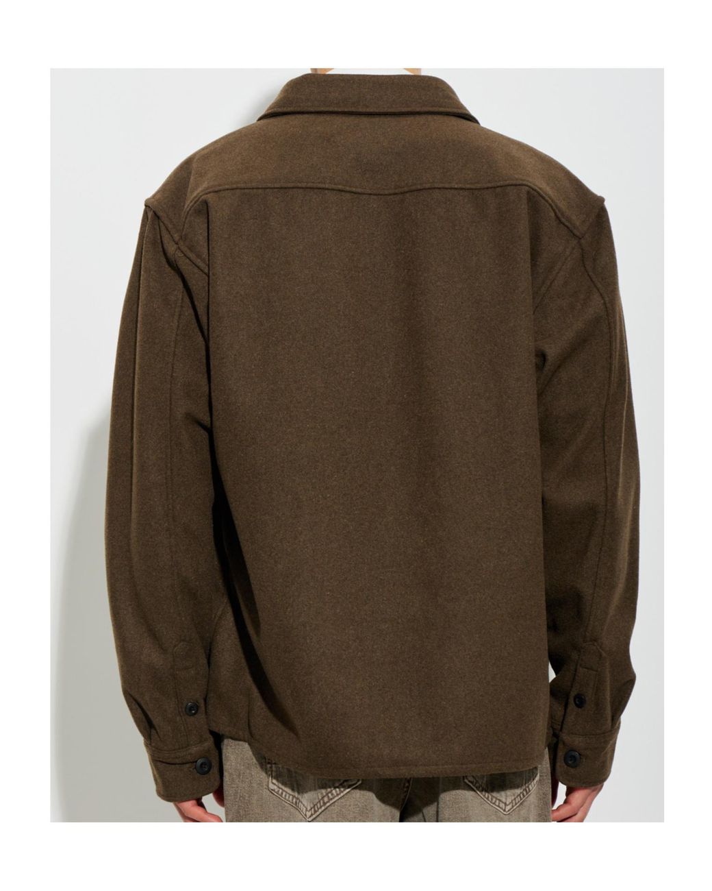 AllSaints Green Palermo Utility Overshirt for men