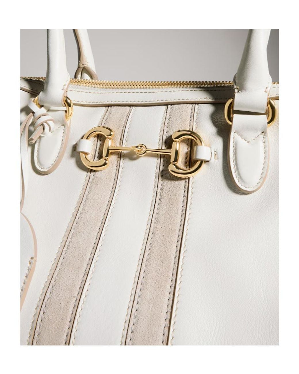 Gucci Natural Borsetto Medium Boston Bag
