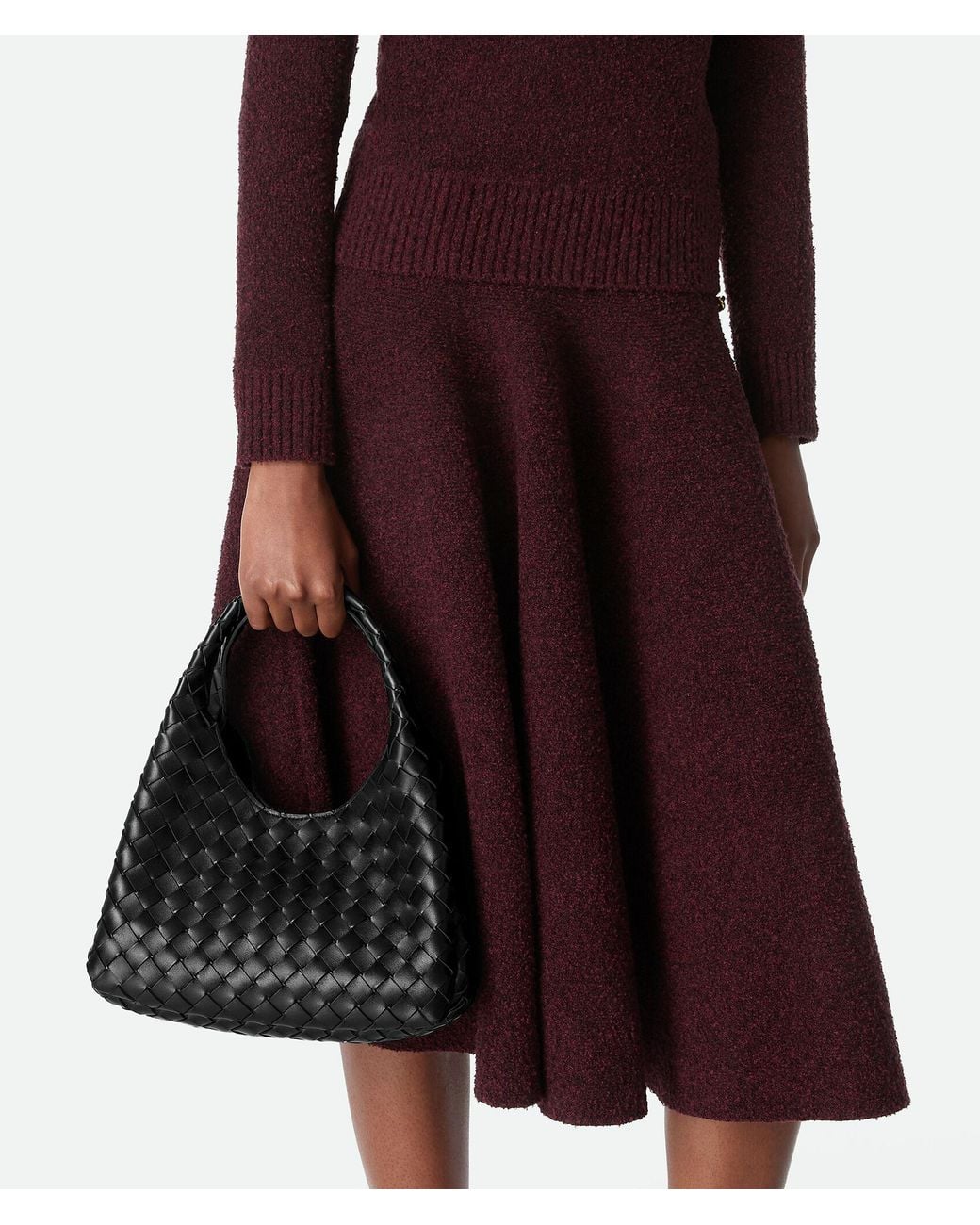 Bottega Veneta Black Small Campana Shoulder Bag