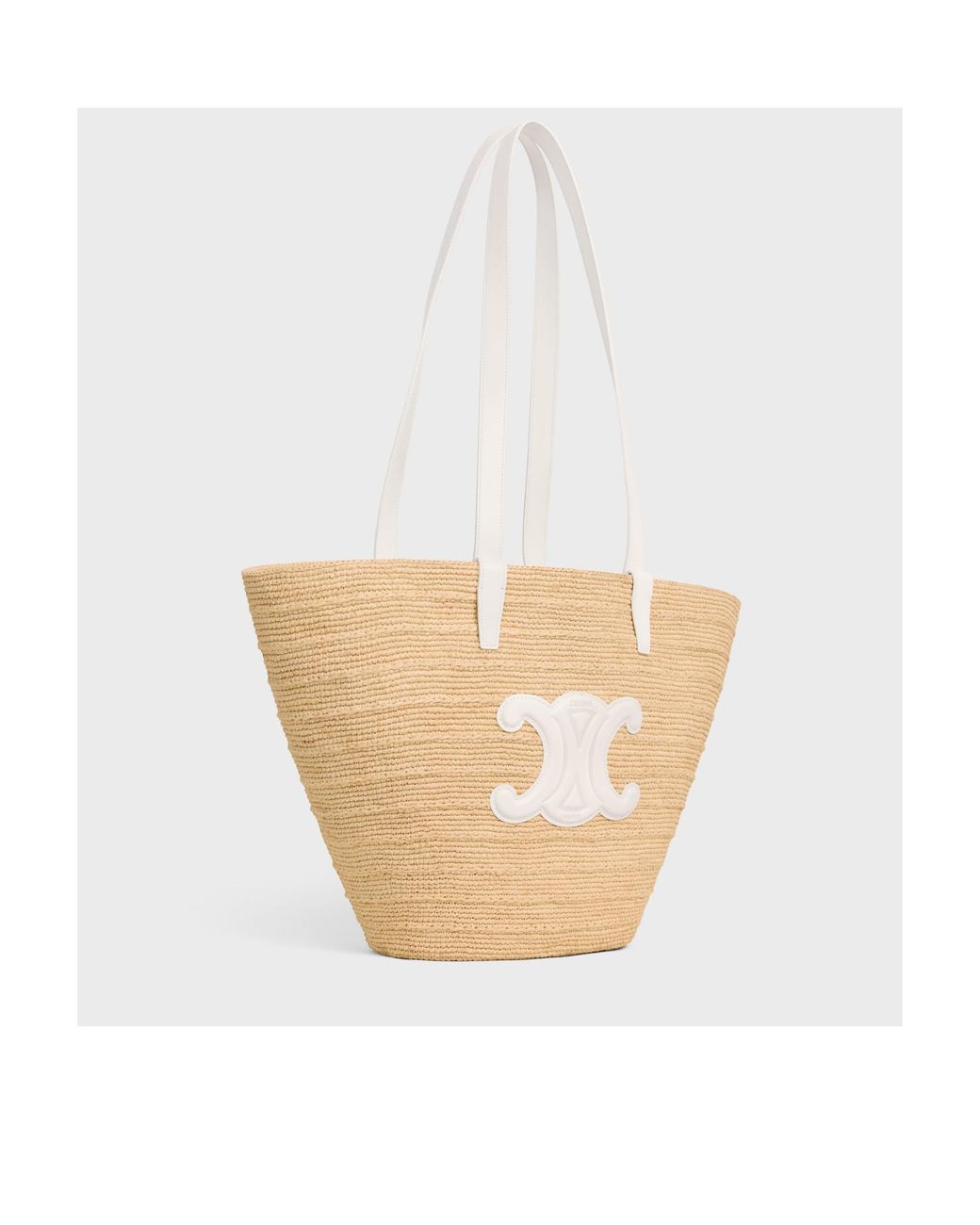 【関税込】MEDIUM SUPPLE CELINE CLASSIC PANIER MEDIUM SUPPLE CELINE CLASSIC PANIER in Raffia and calfskin