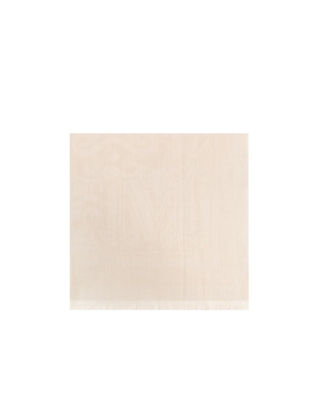 Max Mara Natural Letter Motif Scarf