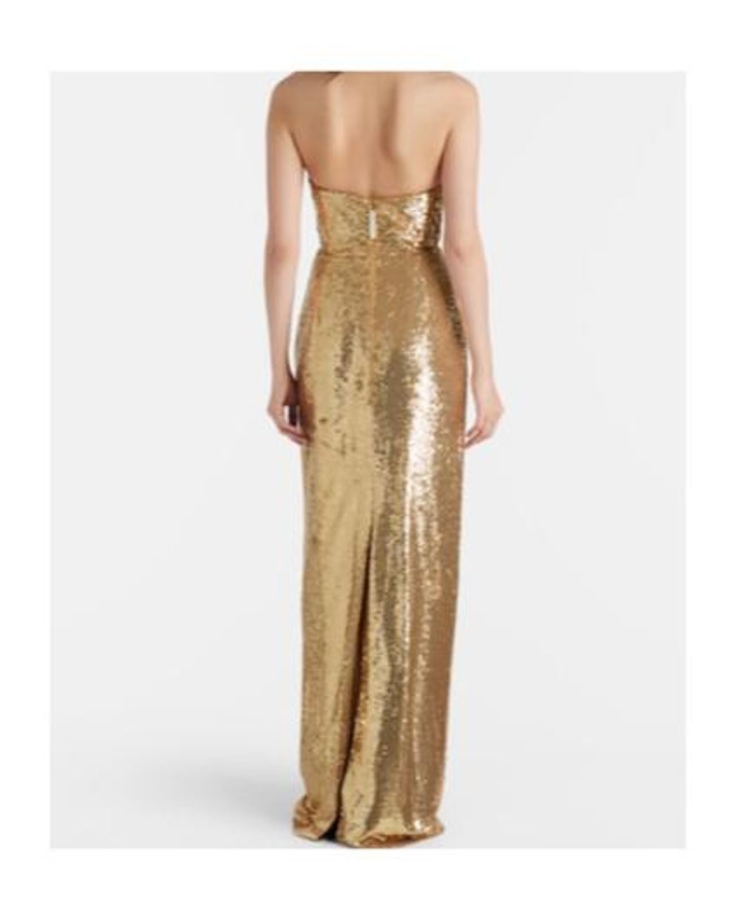 Carolina Herrera Metallic Sequined Gown