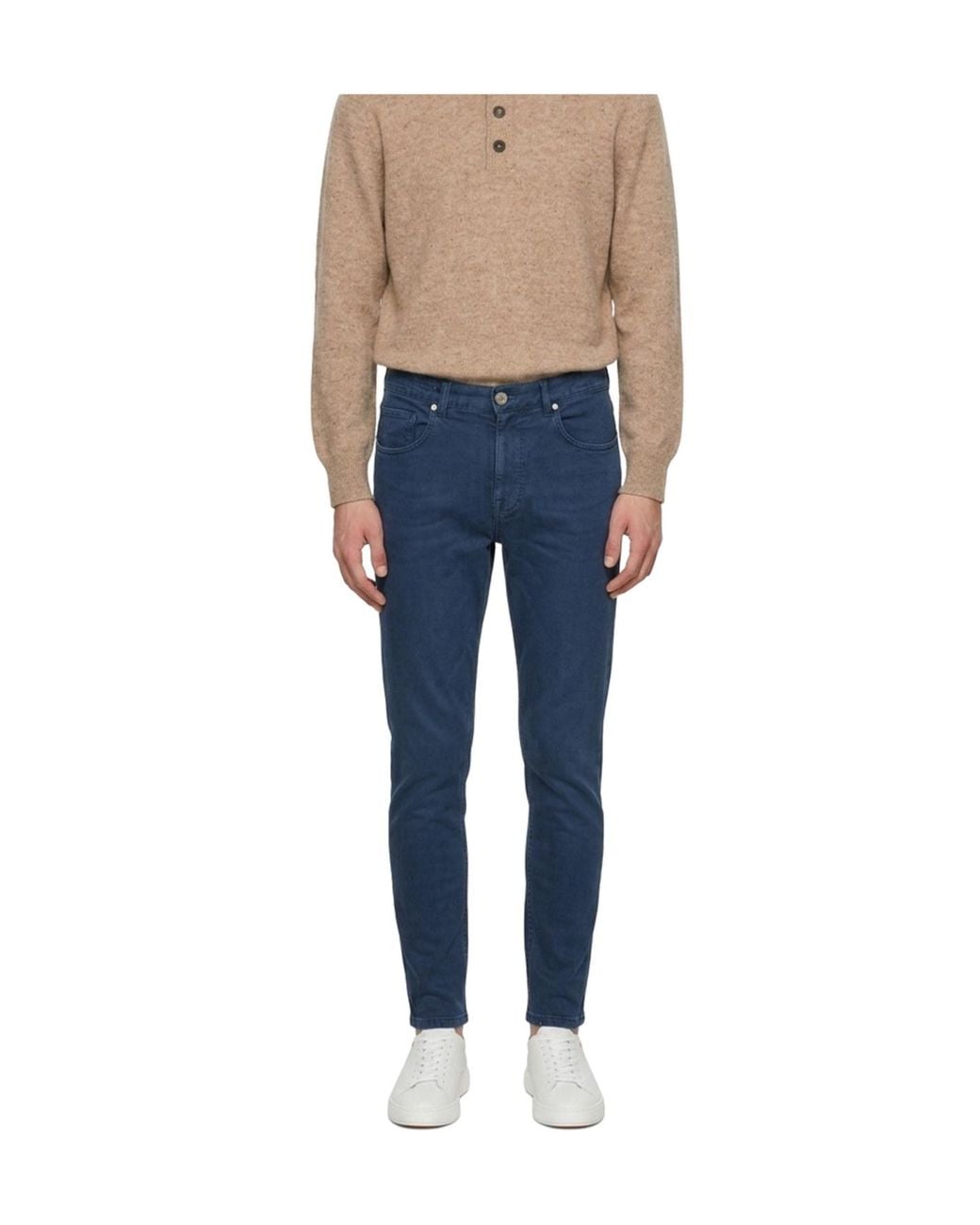 Eleventy Blue Five-Pocket Jeans for men