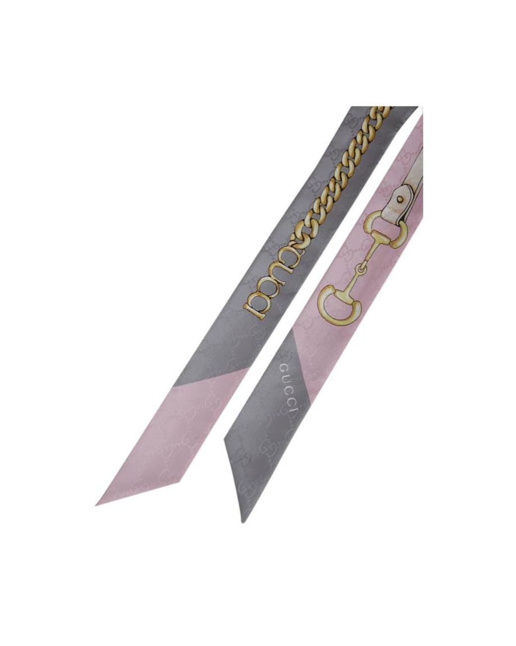Gucci White Silk Mufflers