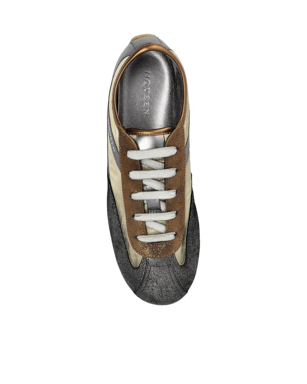McQueen Brown Boxe Low-Top Sneakers