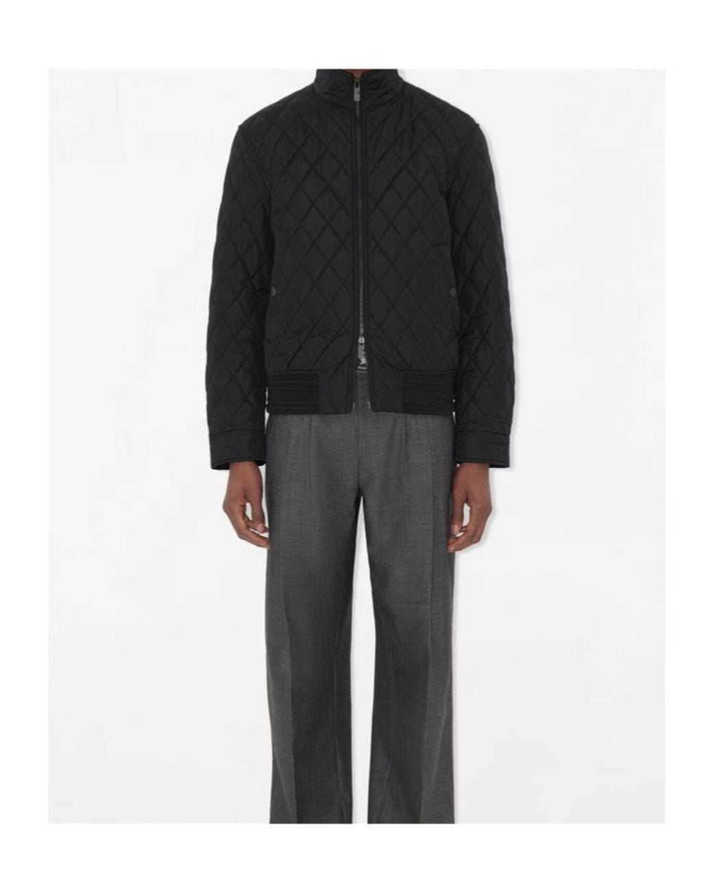 Burberry Black Quilted Nylon Jacket for men