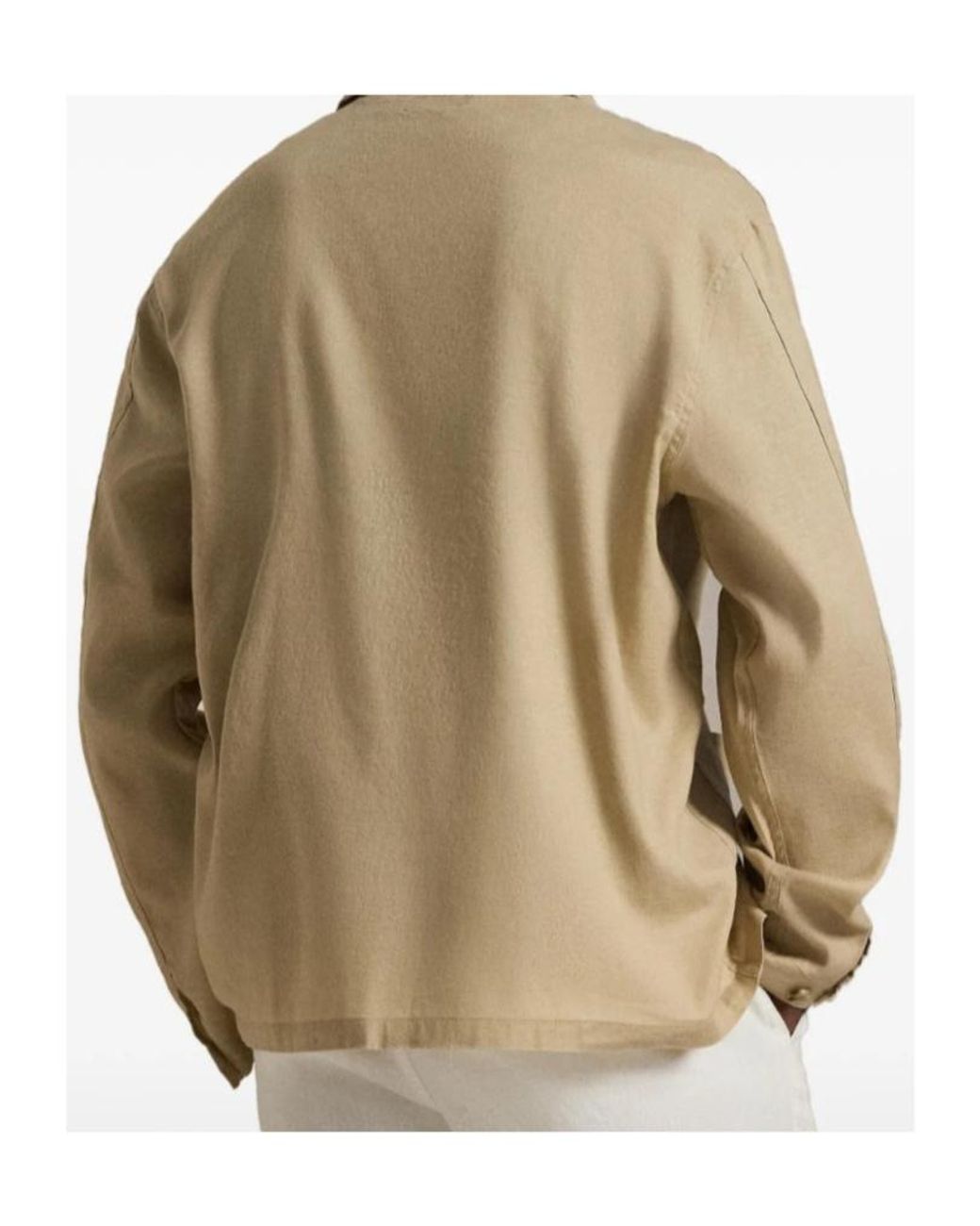 Polo Ralph Lauren Natural Long Sleeve Shirt for men