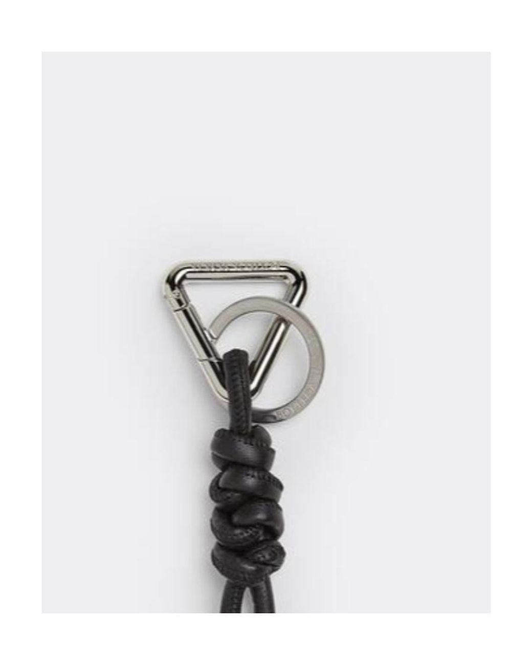 Bottega Veneta White Knotted Charm Ring for men