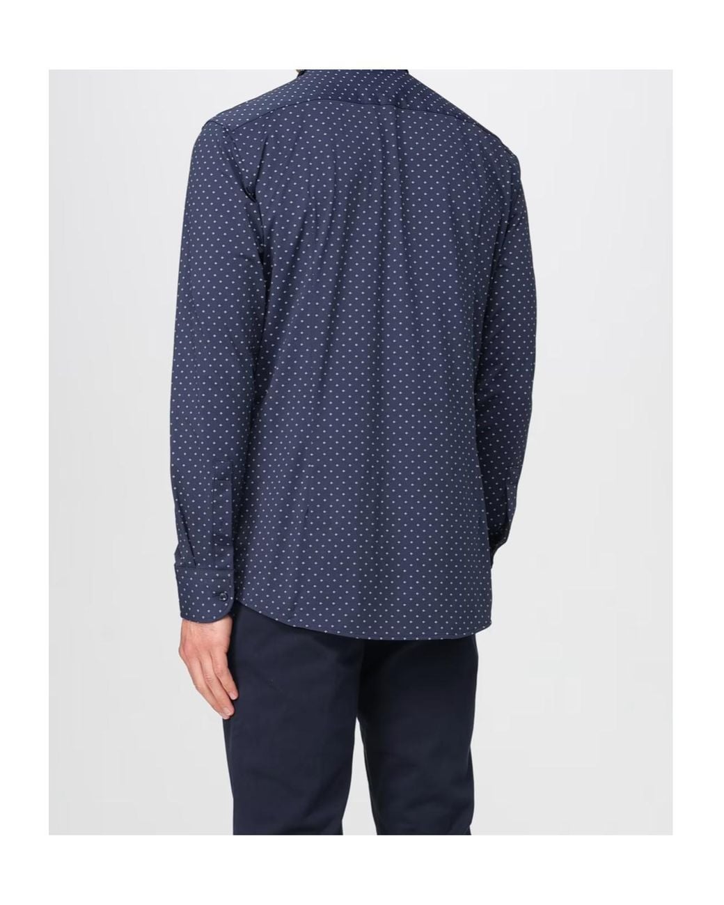 Boss Blue Boss Geometric-Print Performance-Stretch Slim Fit Shirt for men