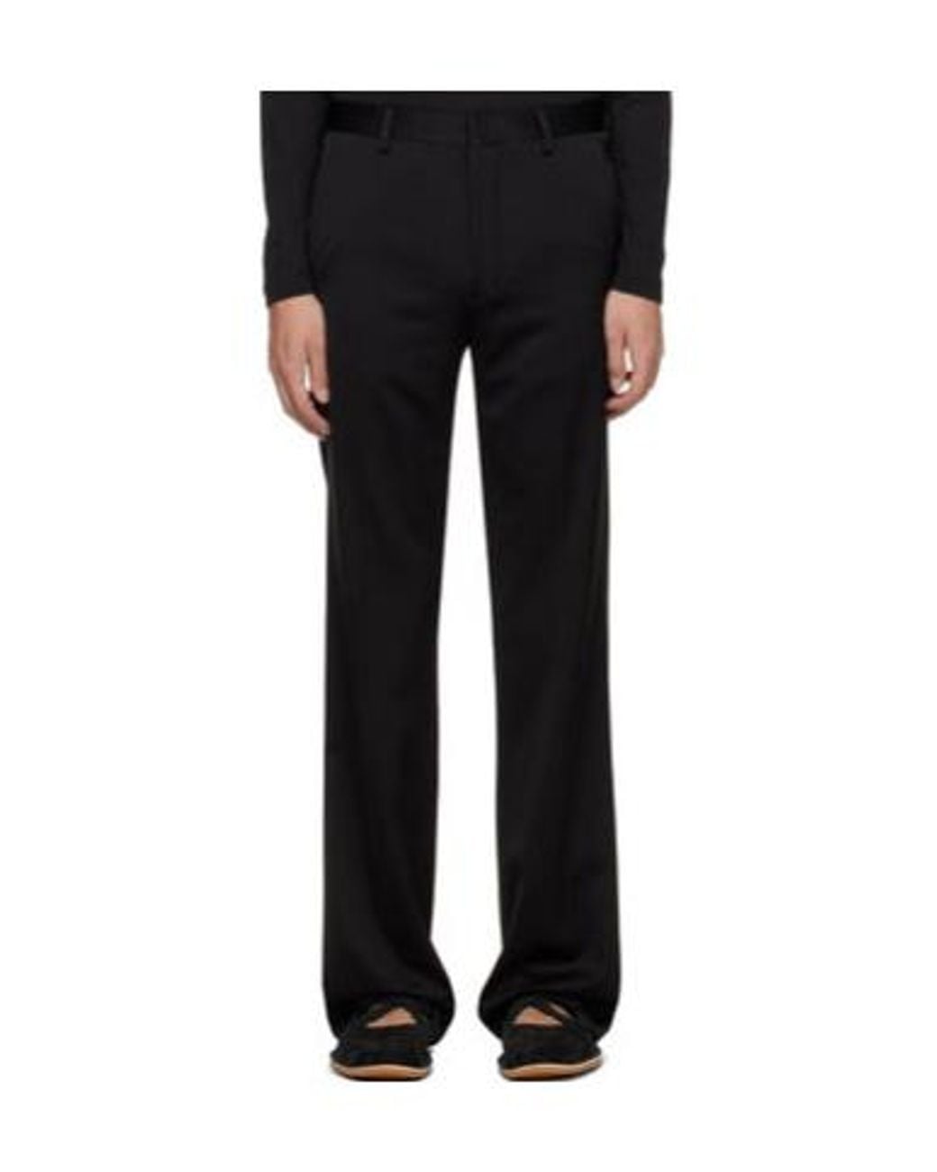 Dries Van Noten Black Multi-Pocket Casual Pants for men