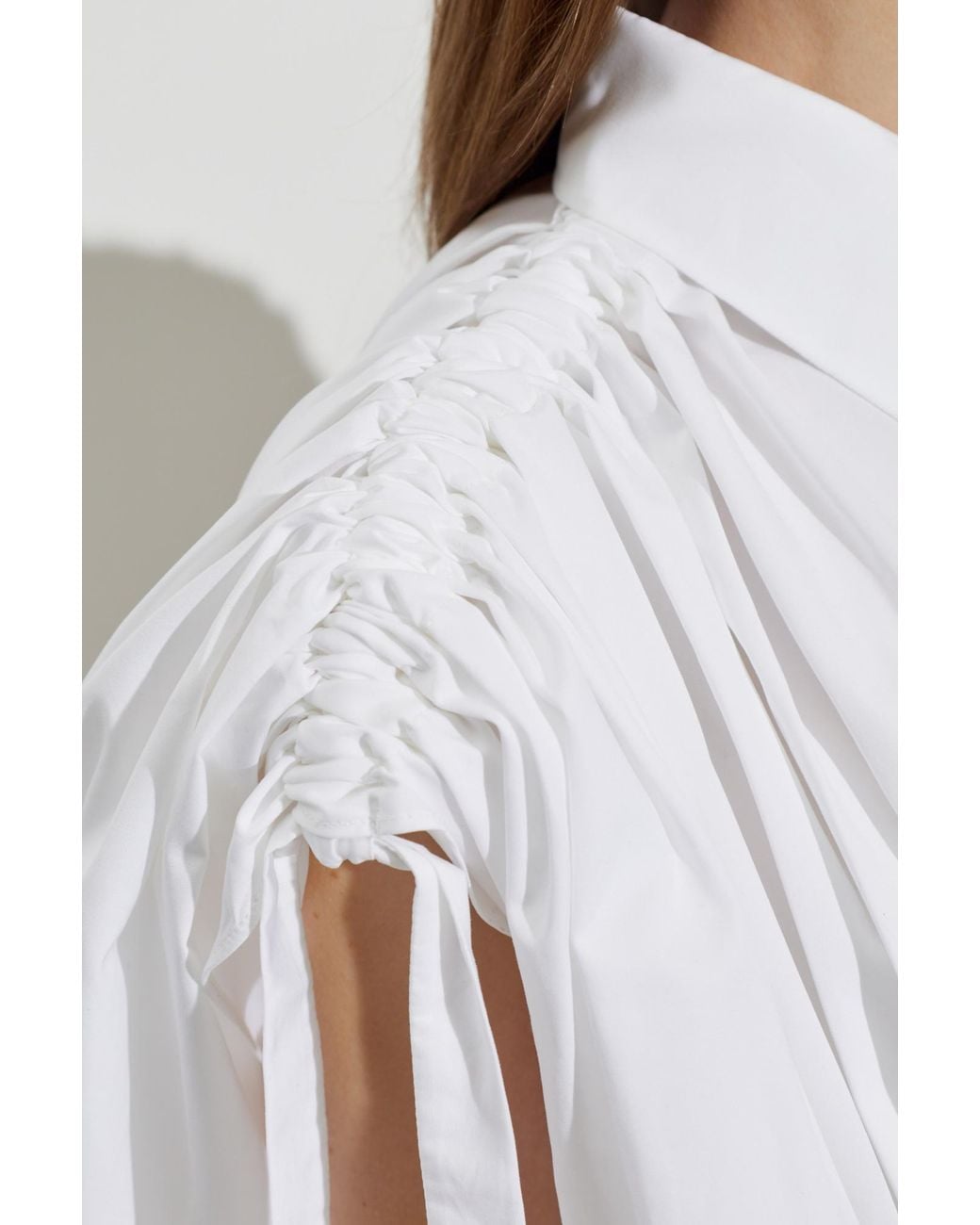 Givenchy White Draped Midi Dress