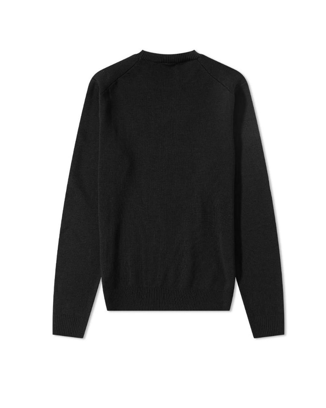 AMI Black Ami De Coeur Knitted Jumper for men
