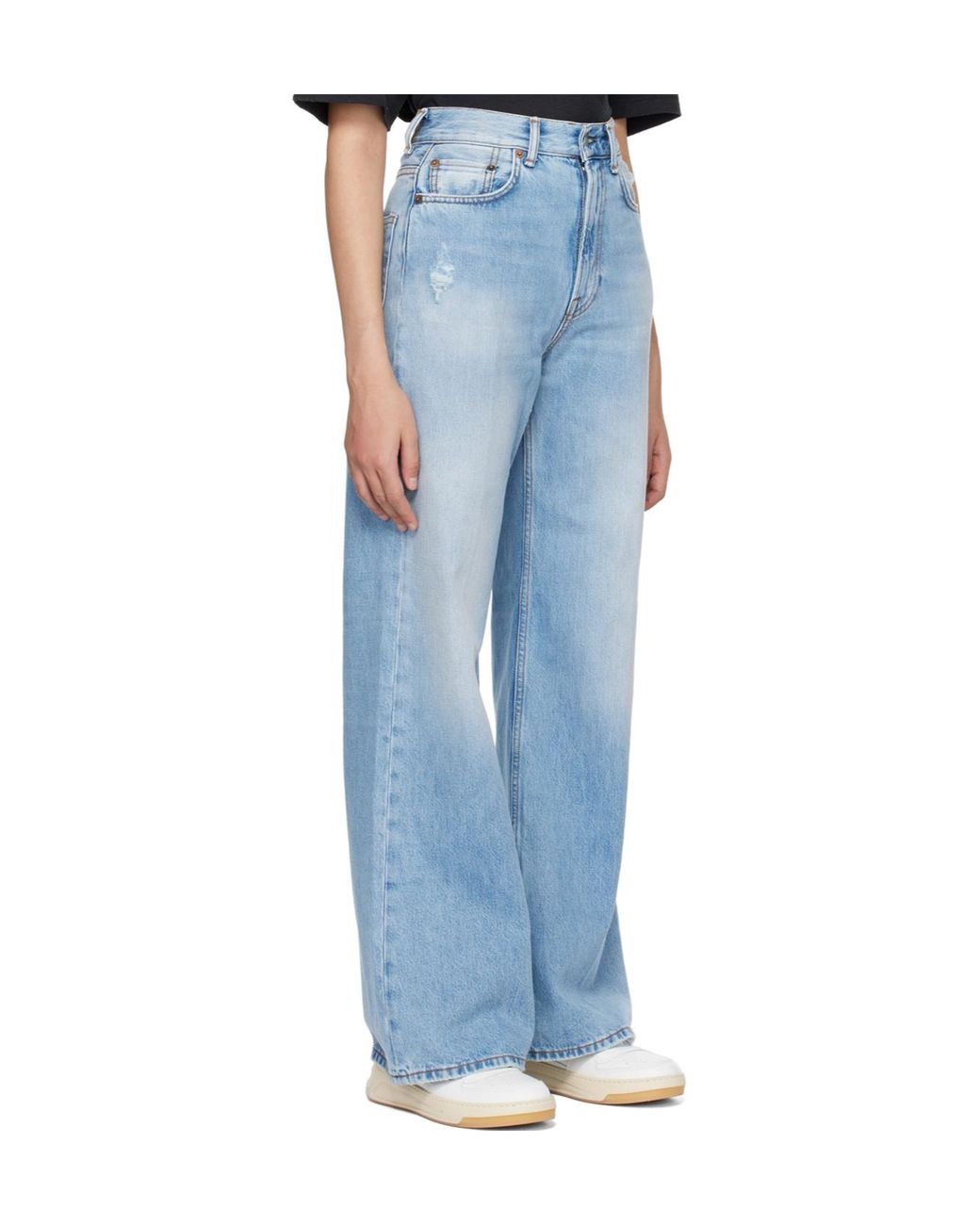 Acne Blue Relaxed Fit Jeans