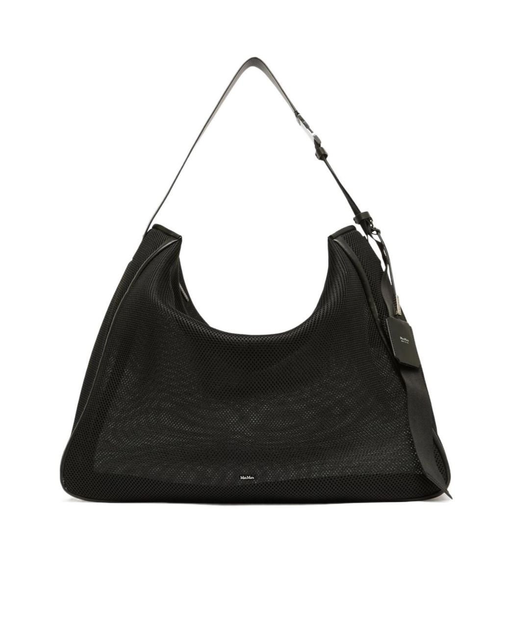 Max Mara Black Mesh Large Tote Bag