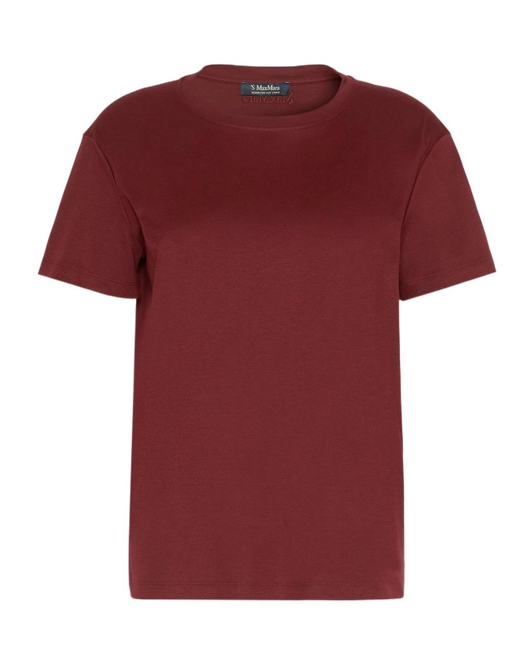 Max Mara Red Smmsegale Crewneck Jersey T-Shirt