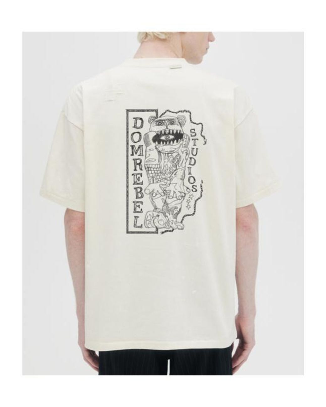DOMREBEL White Short-Sleeved T-Shirt for men