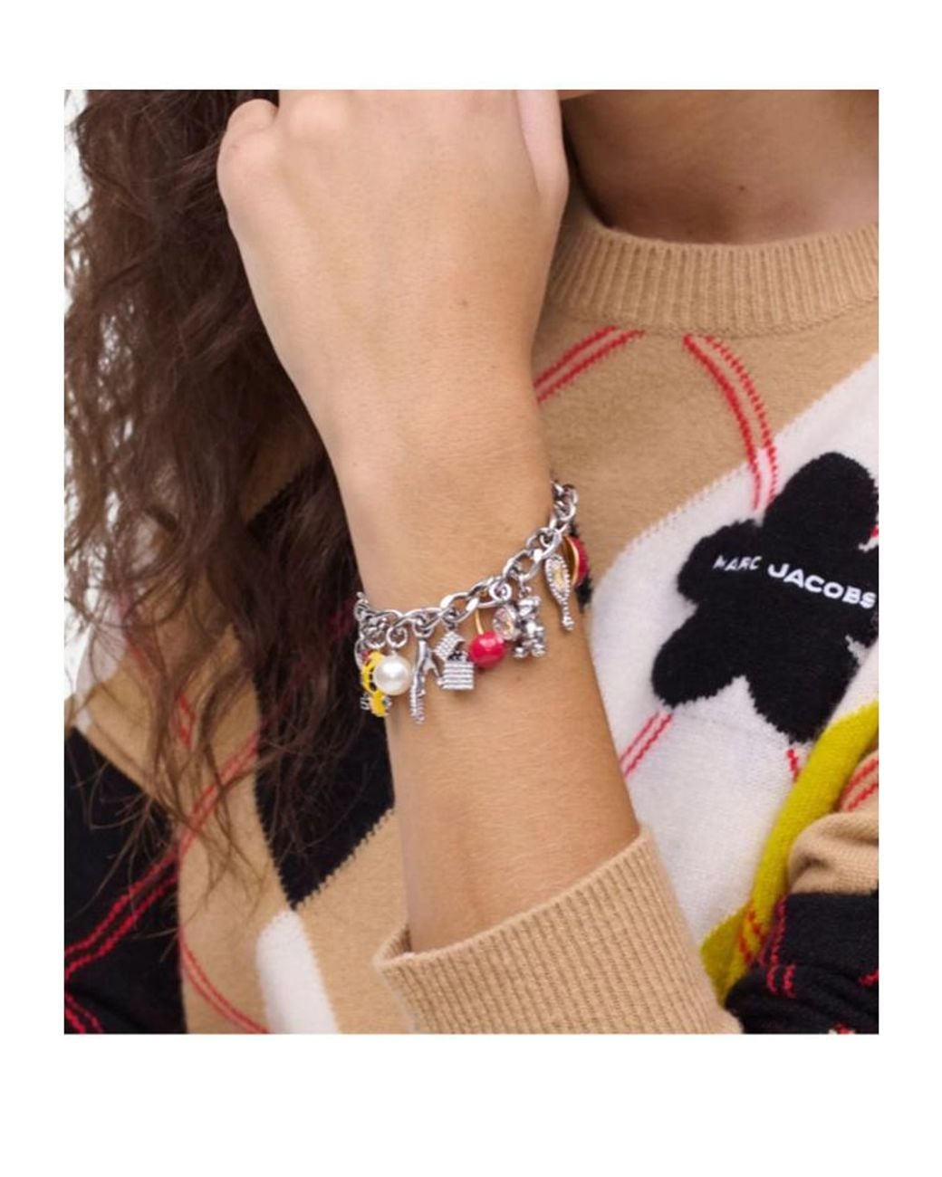 Marc Jacobs White The Trinket Charm Bracelet