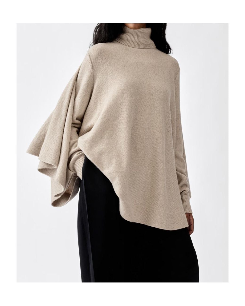 Jacquemus Natural The Fiocco Turtleneck Jumper